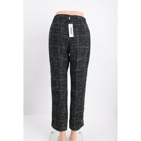 L'Agence Womens Logan Tweed Trousers Pants High Rise Cropped Black Size 2 NWT - Picture 4 of 10